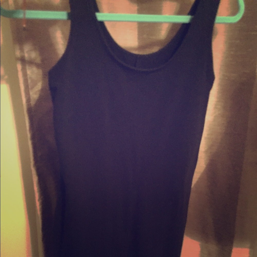 Black T-shirt dress